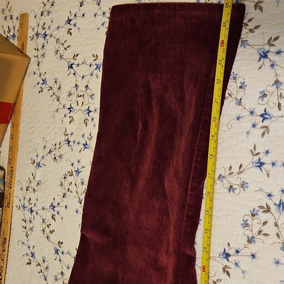 Burgundy Corduroy Pants - Picture 4 of 6